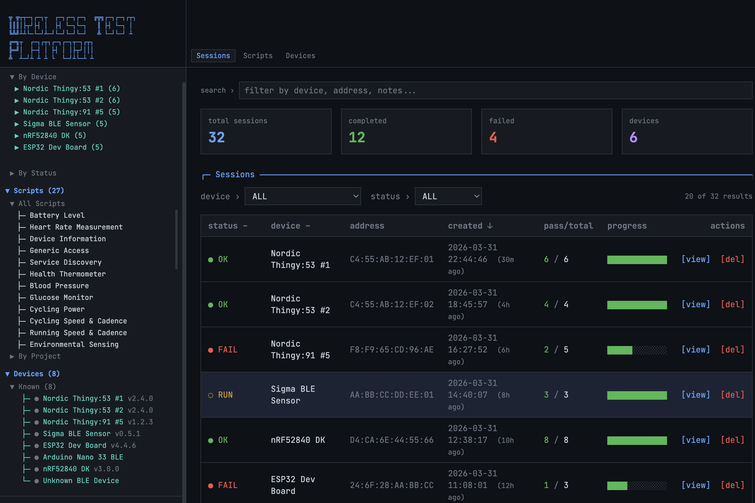 Wireless Test Platform — slide 1